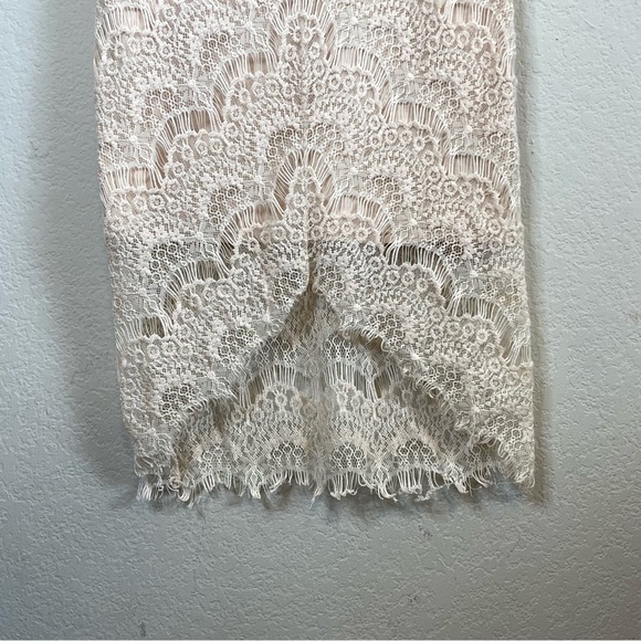 Free People Intimately Free Peek A Boo Lace Overlay Dress Cream Ivory Size XS - Picture 4 of 11